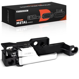 A-Premium Front Left Driver Side Upgraded Metal Interior Door Handle Compatible with Ford Fusion 2006-2012 & Lincoln MKZ 2007-2012, Zephyr 2006 & Mercury Milan 2006-2011, Chrome