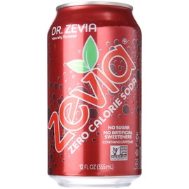 Zevia Zero Calorie Soda, Naturally Sweet, 12 Fl Oz (pack of 6)