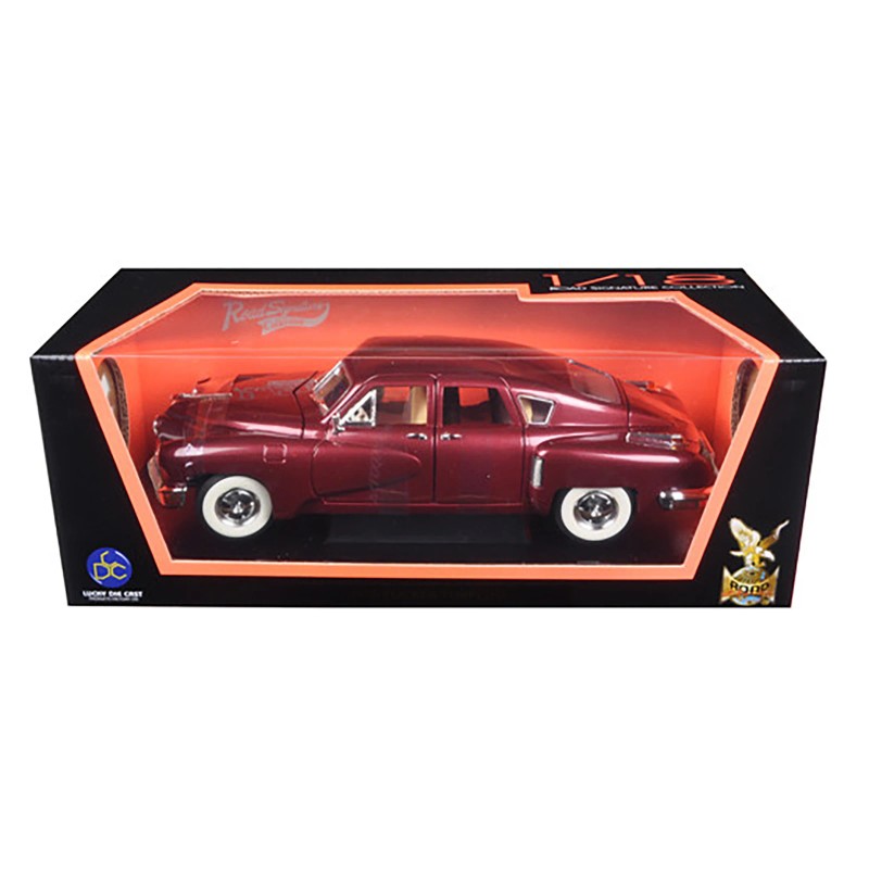 DCD 1948 Tucker Torpedo Burgundy 1/18 Scale Diecast Model Car