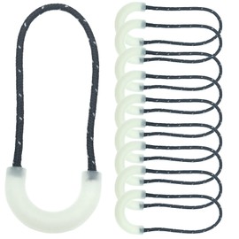 DY.2ten Zipper Pull, Zipper Tab, Zipper Pull Cord, Zipper Pull, Set of 10, Replacement Pull Cord, Zipper Pull Tab, Zipper, Pulls, Includes Reflective Materials, Double-Sided, Easy Installation, Easy