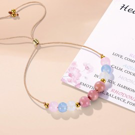 yupoxiu Healthy Pregnancy Gifts Healing Natural Stone Bracelet for Pregnant Women, Mom To Be Pregnancy Must Have, First Time Mom Gifts, New Mom Essentials, Strength Bracelet for Expecting Mom