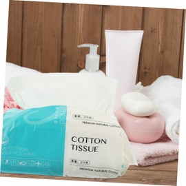 DECHOUS Cotton Face Cleaning Wipes Soft Makeup Remover Tissues for All Skin Types Travel Washcloths for Dirt Removal for Daily Use