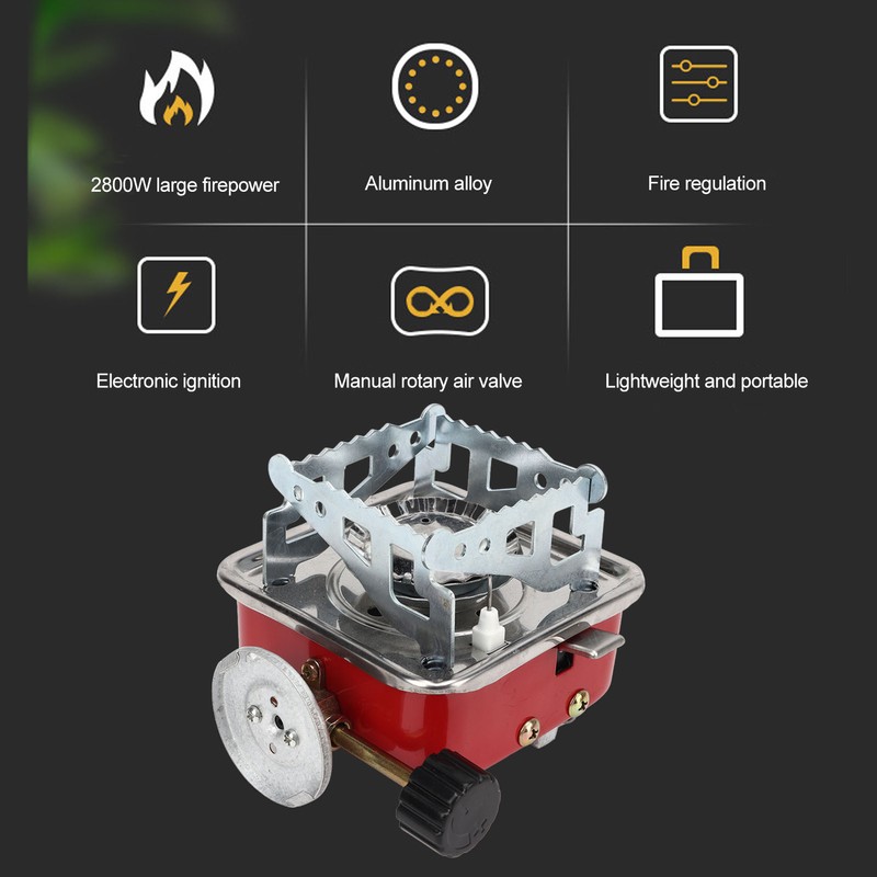 2800W Camping Stove Electronic Ignition Portable Butane Gas Stove with