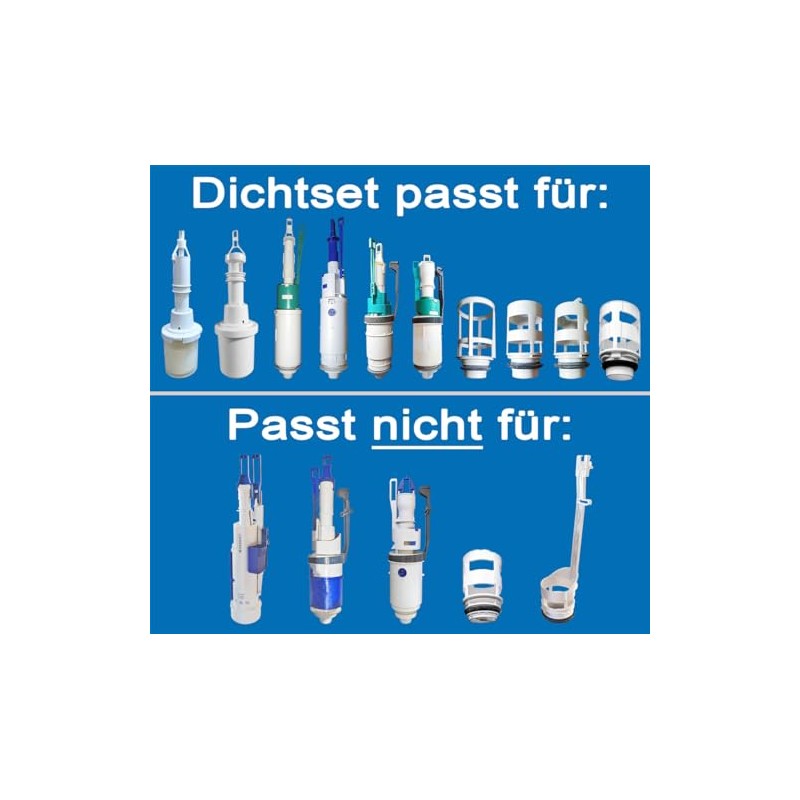 Geberit cistern seal set: jack bell seal and bass seal,