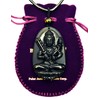 Bella Jade Buddha Bodhisattva Pendant Necklace Amulet Talisman of Obsidian
