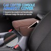 Gatuida Auto Armrest Box Cover Comfortable Car Center Console Cover