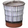 Hasami Ware 52099 Zuko Kiln Red Dochisensuji Teacup Blue