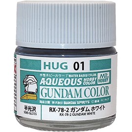 GSI Creos HUG01 Water Based Gundam Color RX-78-2 Gundam White (MS White) 0.3 fl oz (10 ml) Model Paint