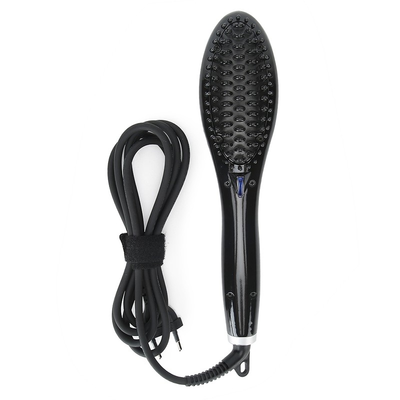 Hair Straightener Comb Ceramic Anion Temperature Control Hair Straightener Brush