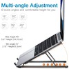 AMXGPT Aluminum Alloy Laptop Stand, Ergonomic, Foldable, Adjustable, Durable, Lightweight,