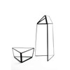 WGV Geometric Terrarium, Width 4", Height 11.5", Clear DIY Succulent