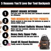 Tool Backpack with waterproof base - tool backpack heavy duty