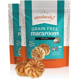 Absolutely Gluten Free Coconut Macaroons 10 oz (2-pack) Grain Free, Dairy Free, Soy Free