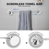 Suction Cup Towel Bar for Shower, 15.75''-25.6'' Adjustable Stainless Steel