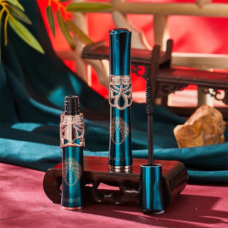 Natural Thickening Long Lasting Mascara, Waterproof Smudge Proof Quick Setting