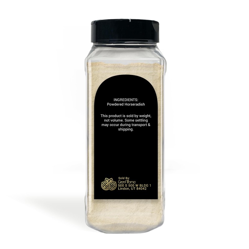 GranAroma Horseradish Powder, Strong & Sharp Flavor, Dried, Spicy Horseradish