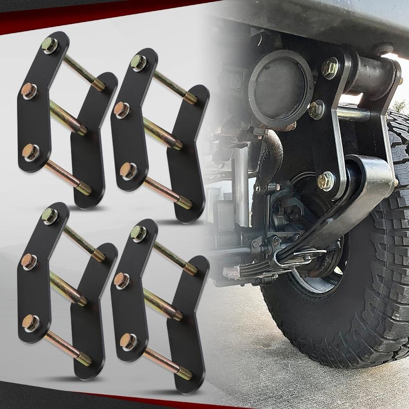 CROSSDESIGN 2" Shackle Relocation Lift Kit Front & Rear Compatible