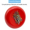 Hilltian Magnetic Pin Cushion with 100 Plastic Head Pins, Magnetic