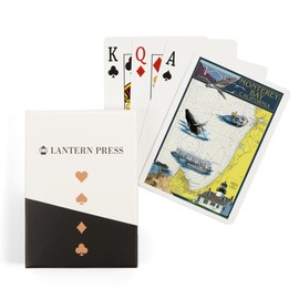 Monterey Bay, CA, Nautical Chart (52 Playing Cards, Poker Size Card Deck with Jokers)
