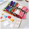 TEHAUX 100pcs Embroidery Floss Embroidery Thread Bobbins Cotton Strings for