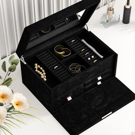 FANCYEASY Self Adhesive Velvet Drawer Liner Black Velvet Flocking Liner for Jewelry Dresser Shelf 15.7"x118" Soft Felt Fabric Wallpaper Peel and Stick Black Contact Paper for Cabinets Art Crafts