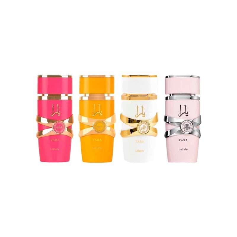 Estuche Lattafa Yara Collection 4 pzs Dama