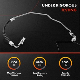 A-Premium Power Steering Pressure Hose Line Assembly Compatible with Toyota Tacoma 1998 1999 2000 2001 2002 2003 2004, 3.4L, 4WD, Pump To Rack/Gear