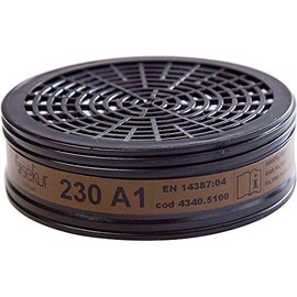 KAYSER GmbH Gasfilter 230 A1 F.Vollmaske F.Gase u.Dämpfe 2St. Pack of