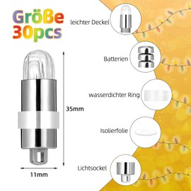 LIHAO 30 Pieces Colourful