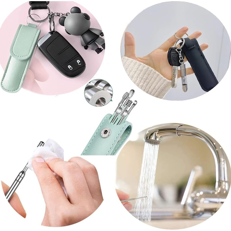 6 Pcs Ear Pick Earwax Removal Kit, Ear Cleansing Tool