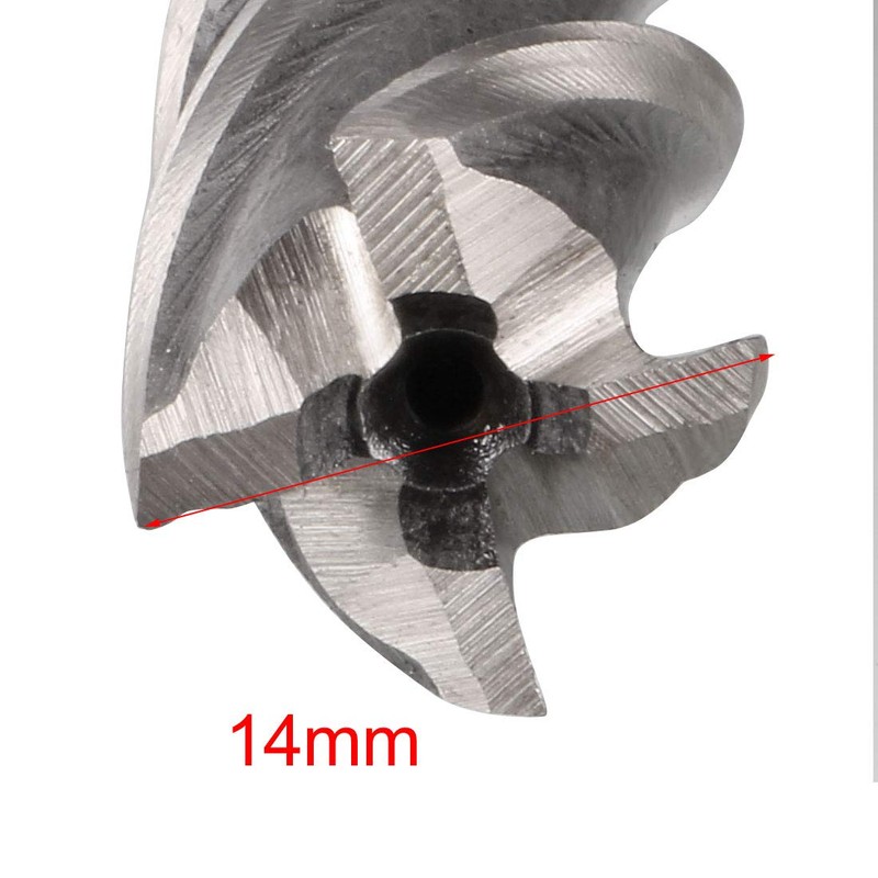 Sourcingmap 14mm x 12mm x 26mm x 83mm 4 Flutes