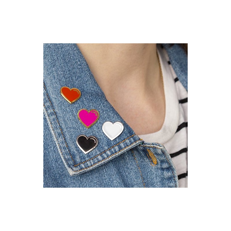 These Are Things Black Heart Enamel Pin