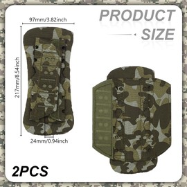 AHANDMAKER 2 Pack Detachable Shoulder Strap Pad Soft Shoulder Strap Pad with Ultra thick Cushion Plate Carrier Shoulder Pads for Bag, Luggage Bag, Waist Belts, Camo