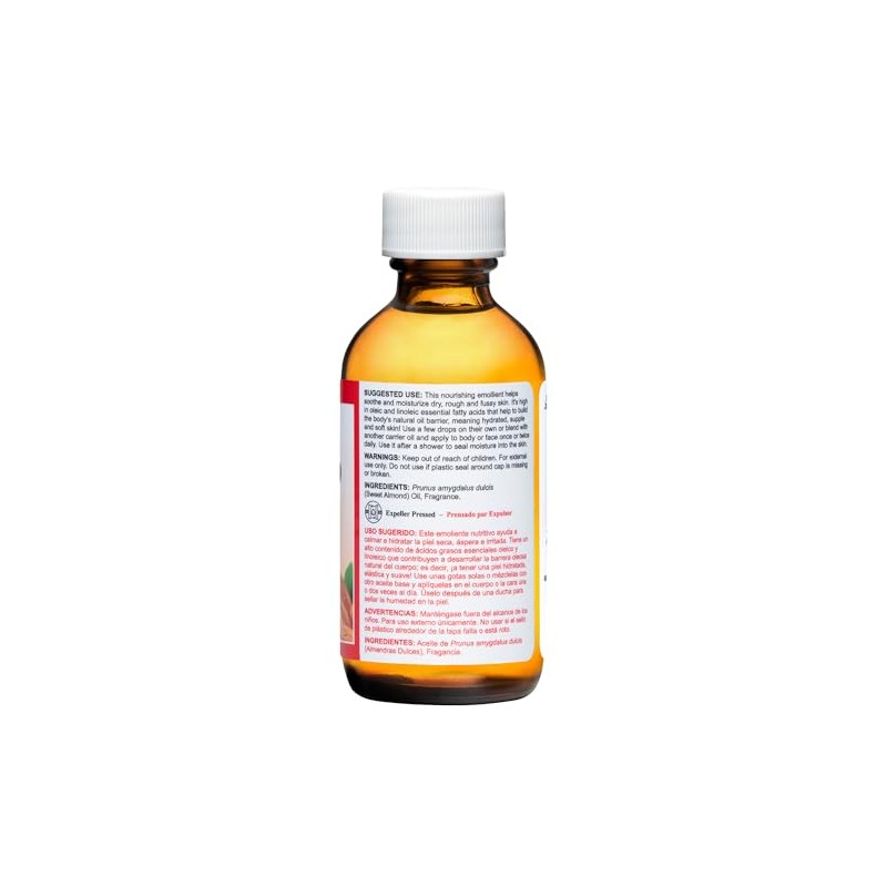 De La Cruz Sweet Almond Oil, No Preservatives Or Artificial