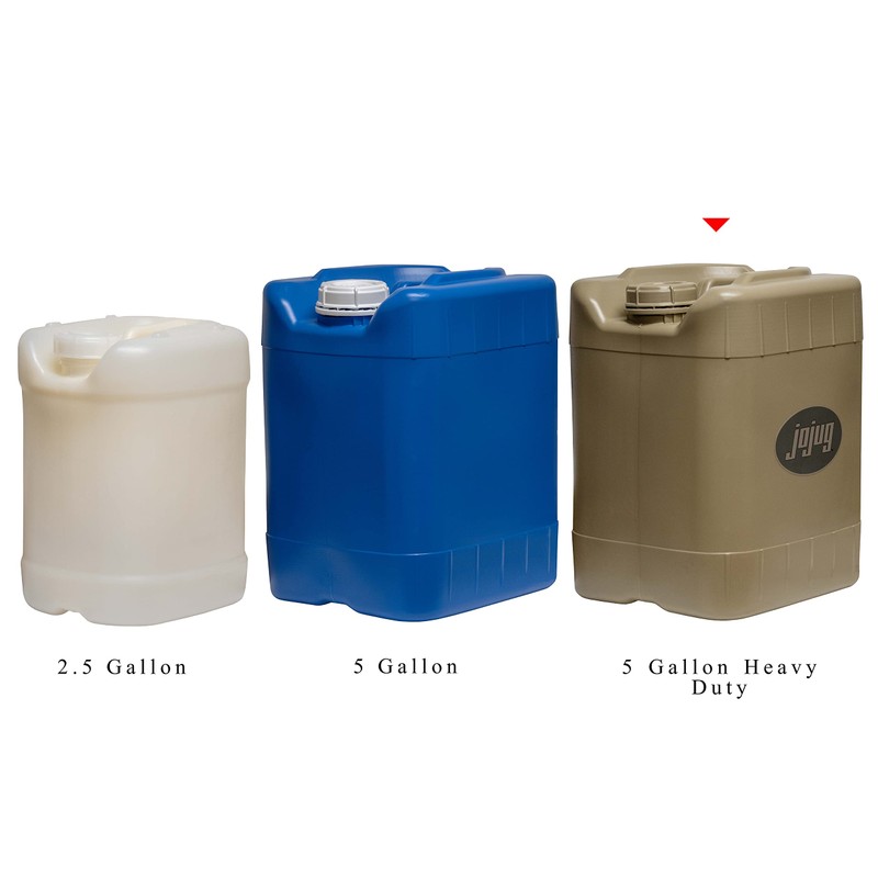 Jojug Heavy Duty Water Storage Container, 2 Pack (with Spigot