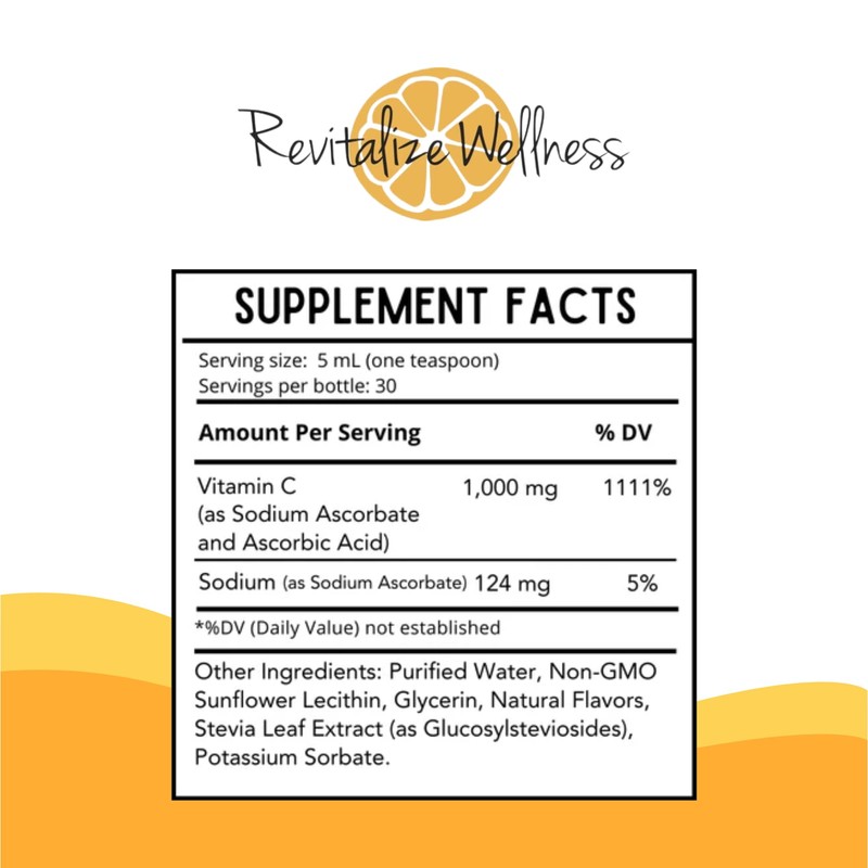 Revitalize Wellness Liposomal Vitamin C | 1,000 mg Vitamin C