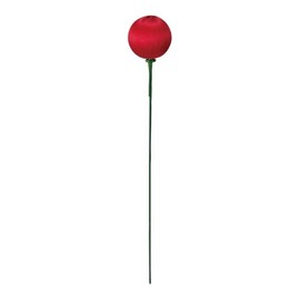 Tokyodo XP000170-003 New Year Decoration #3 Red Diameter 0.8 inch (2/12 cm) Tiny Satin Pick, Small, Pack of 36