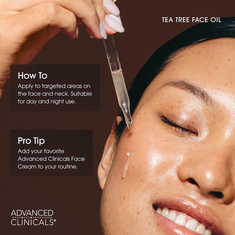 Advanced Clinicals 1.8oz Tea Tree Oil for Redness and Bumps.â€¦