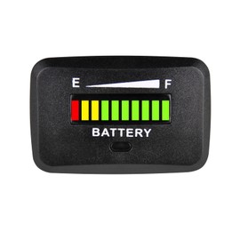 Taikemeti LED Battery Level Indicator Light Monitors The Remaining Battery Level of The Equipment,Widely Used in Lithium Battery Driven Rvs Forklifts Golf Carts Lawn Mowers Leaf Cutters. (12-24V)