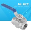 1-Piece Ball Valve DN25 Stainless Steel Three-Way Valve L Type