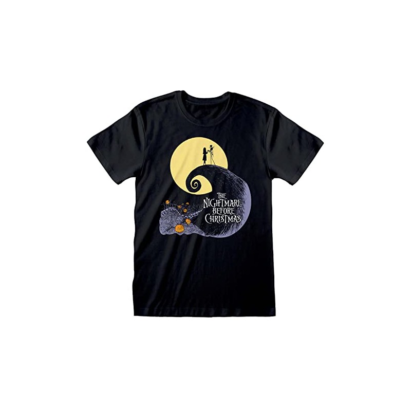 Nightmare before Christmas The Silhouette Men's T-Shirt Black, black
