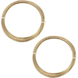 YehVeh Windshield Cut Out Tool Cutting Wire 20 Meters 0.6mm 24 Gauge Spring Steel Rope Glue Remover for Car Windshield Removal Install Repair Replacement Golden