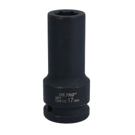 AB Tools 3/4" Drive 17mm Deep Metric Impact Socket 6 Sided Single Hex