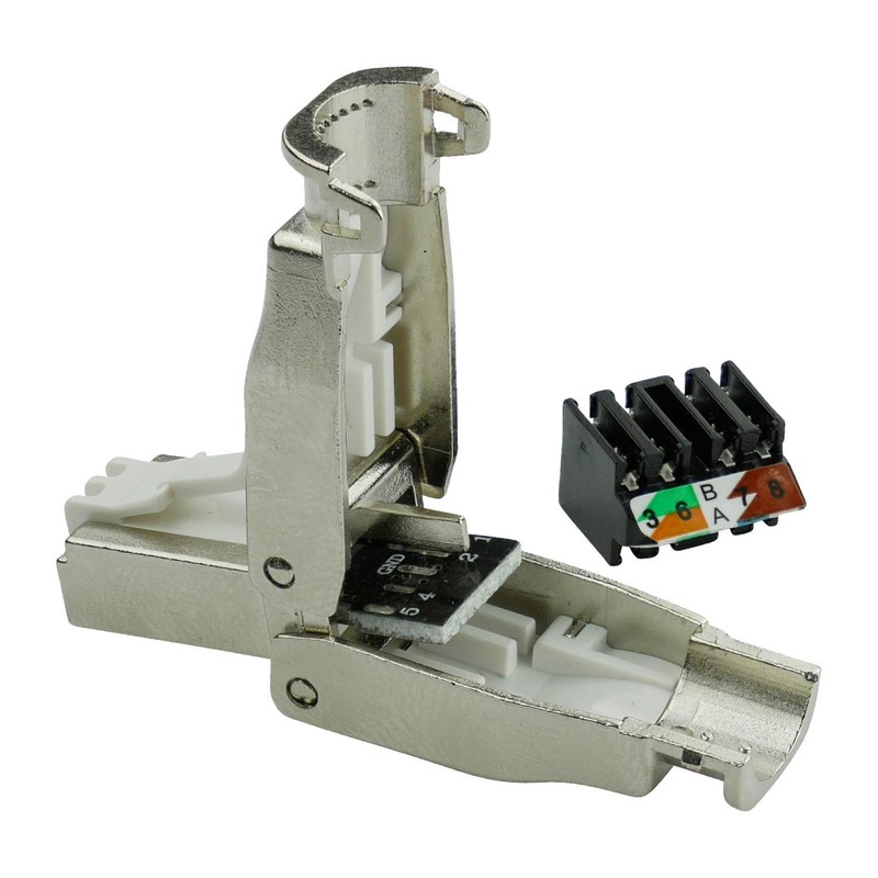 AIXONTEC 10 x CAT 6A Field Assembly RJ45 LAN Connectors