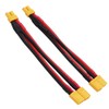 2pcs XT30 Parallel Battery Connector 2-Male to 1-Female Adapter Cable