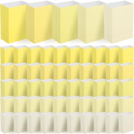 Janlaugh 50 Pcs Small Paper Treat Gift Bags Party Favor Goodie Candy Bag for Birthday, Christmas, Party, Wedding, Gifts, Craft, Sweets, Goodies(Yellow Gradient)