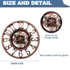 YTAONS Outdoor Wall Clock for Garden, Patio and Deck, 12in