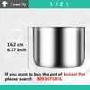 Original 6Qt Power Cooker XL Replacement Inner Pot Stainless Steel