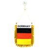 German Germany Mini Flag 4"x6" Window Banner w/suction cup