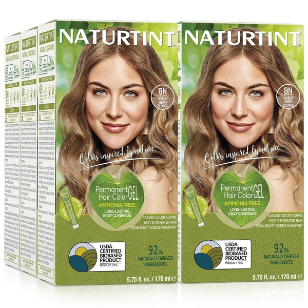 Naturtint Permanent Hair Color 8N Wheat Germ Blonde (Pack of